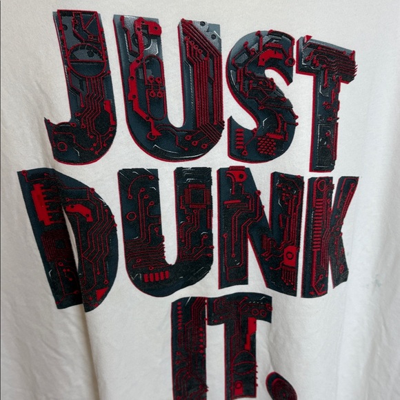 Nike Just Dunk It White Red Graphic Tee Men's ShirtWize 3XL - Picture 2 of 7